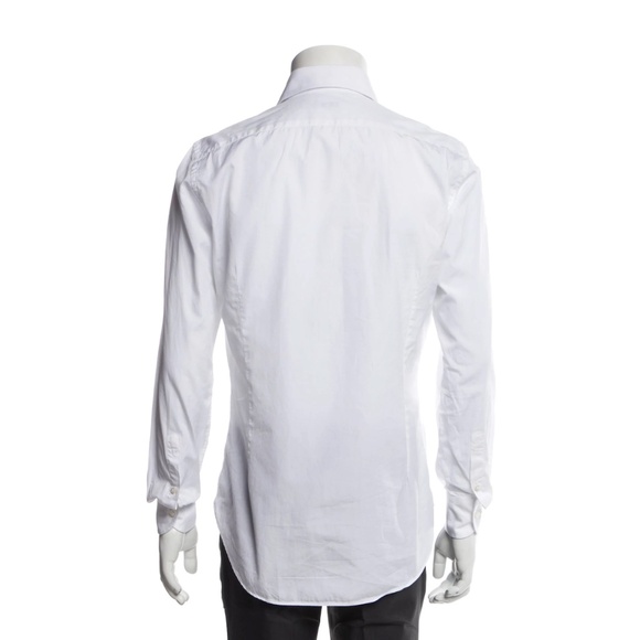 Men's Battistoni White Cotton Dress Shirt EU 38 (UK/US 15) - Picture 3 of 3